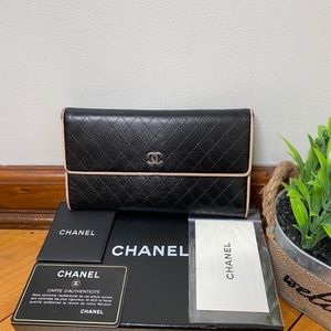 Authentic Chanel Tri Fold Wallet